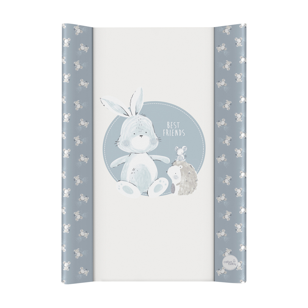 E-shop CEBA BABY Podložka prebaľovacia 2-hranná s pevnou doskou (50x70) Basic Friends