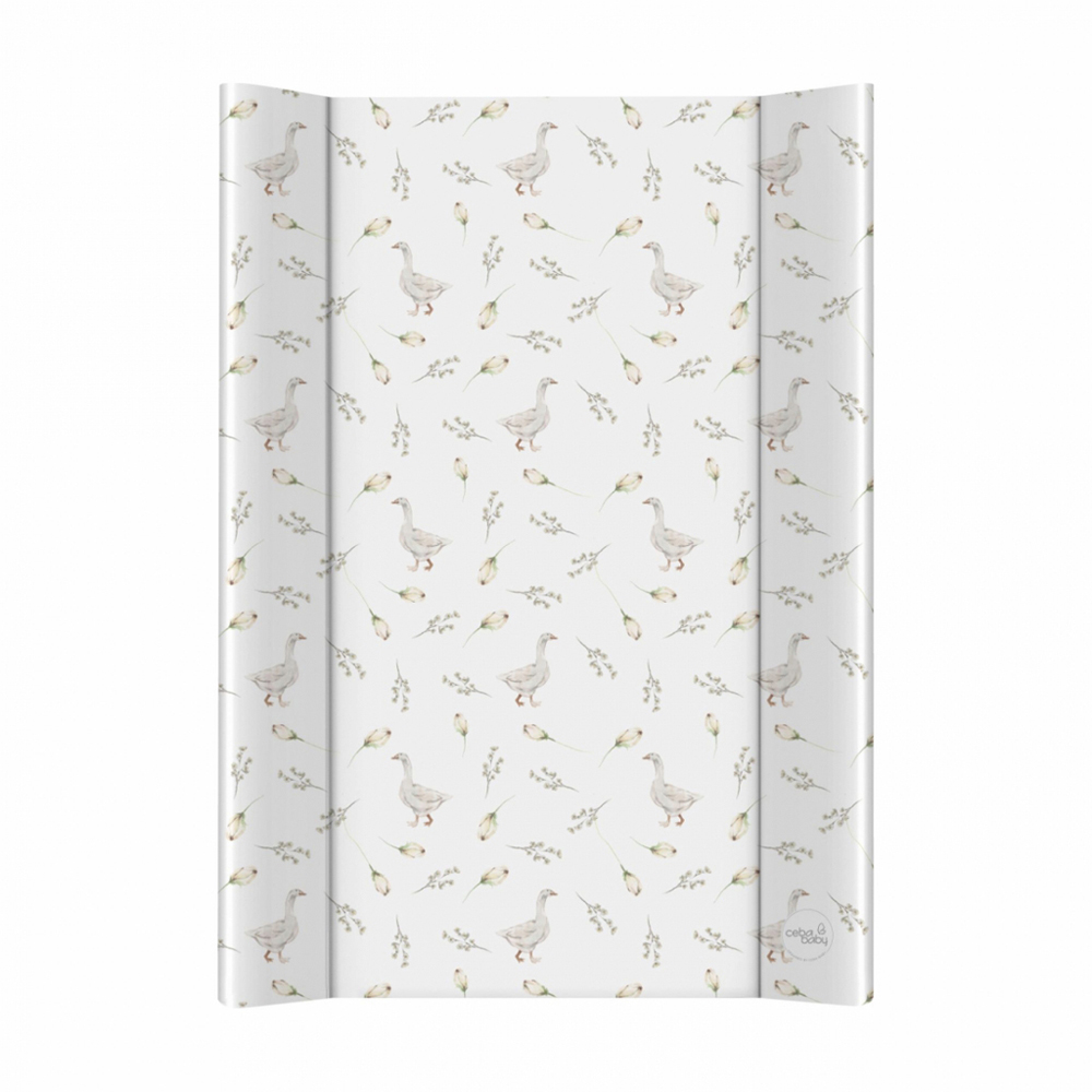 E-shop CEBA BABY Podložka prebaľovacia 2-hranná s pevnou doskou (50x70) Basic Goose