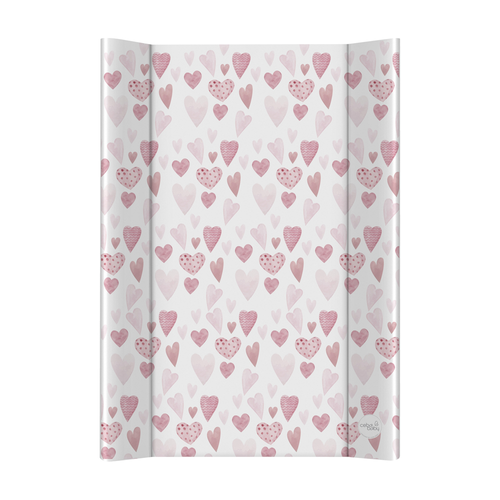 E-shop CEBA BABY Podložka prebaľovacia 2-hranná s pevnou doskou (50x70) Ultra Light Lots of Love