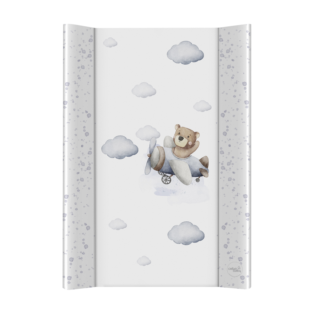 E-shop CEBA BABY Podložka prebaľovacia 2-hranná s pevnou doskou (50x70) Ultra Light Pilot Bear