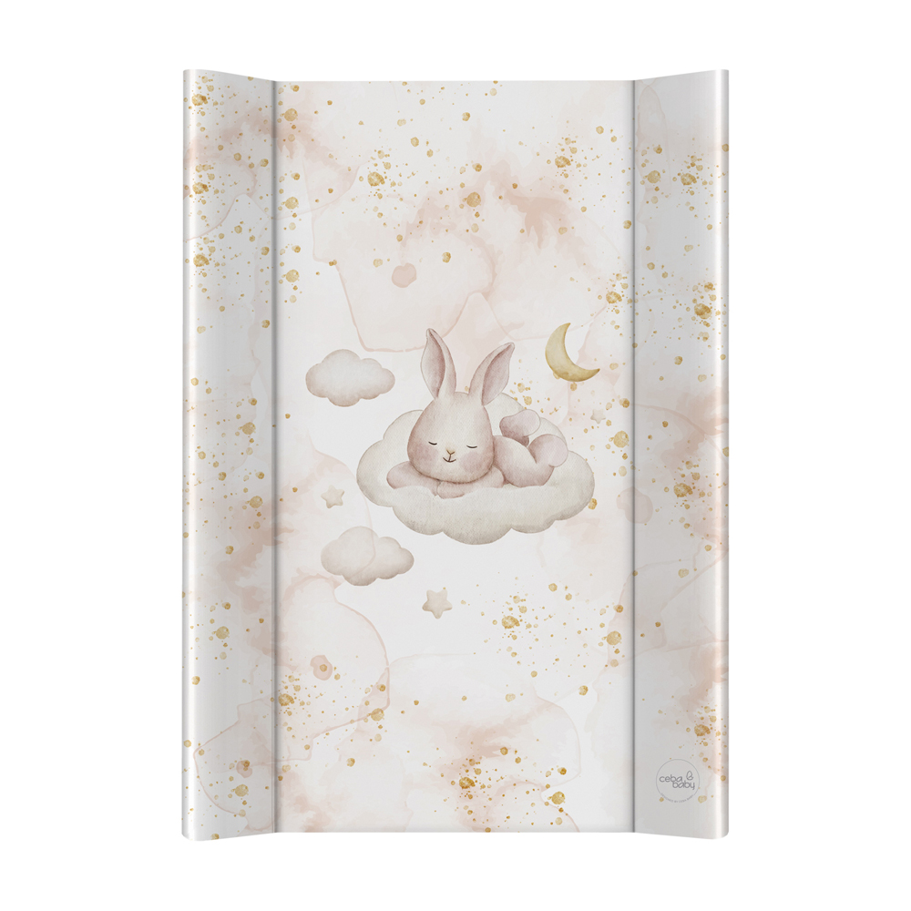 E-shop CEBA BABY Podložka prebaľovacia 2-hranná s pevnou doskou (50x70) Ultra Light Sleepy Bunny