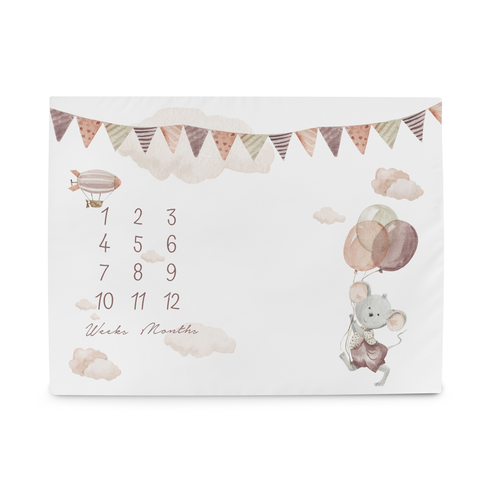 E-shop CEBA BABY Podložka míľniková na fotenie (92x72) Basic Mouse