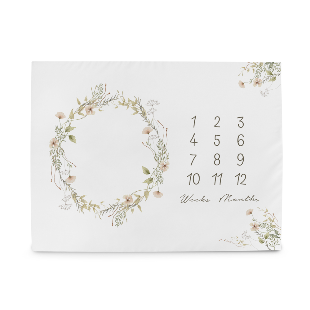 E-shop CEBA BABY Podložka míľniková na fotenie (92x72) Basic Summer Flowers