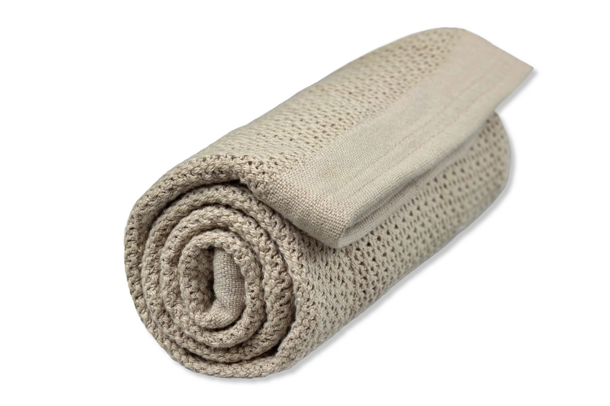 E-shop VINTER & BLOOM Deka Soft Grid Organic farba:Pebble Greige