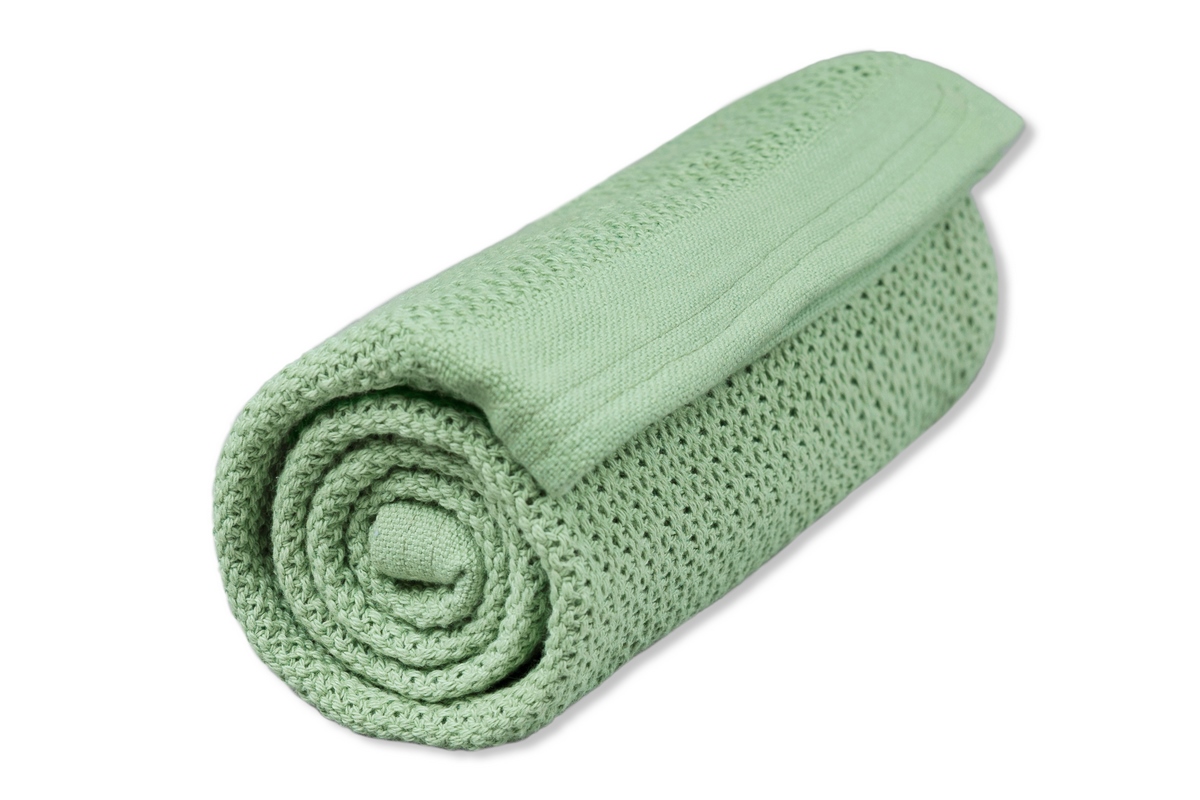 E-shop VINTER & BLOOM Deka Soft Grid Organic farba:Dew green