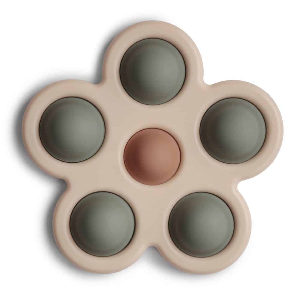 E-shop SILIKÓNOVÝ KVIETOK S TLAČIDLAMI POP-IT MUSHIE - DRIED THYME/ NATURAL/ SHIFTING SAND