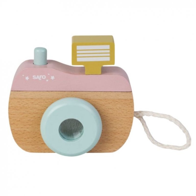 E-shop Saro Baby Drevený fotoaparát Pink