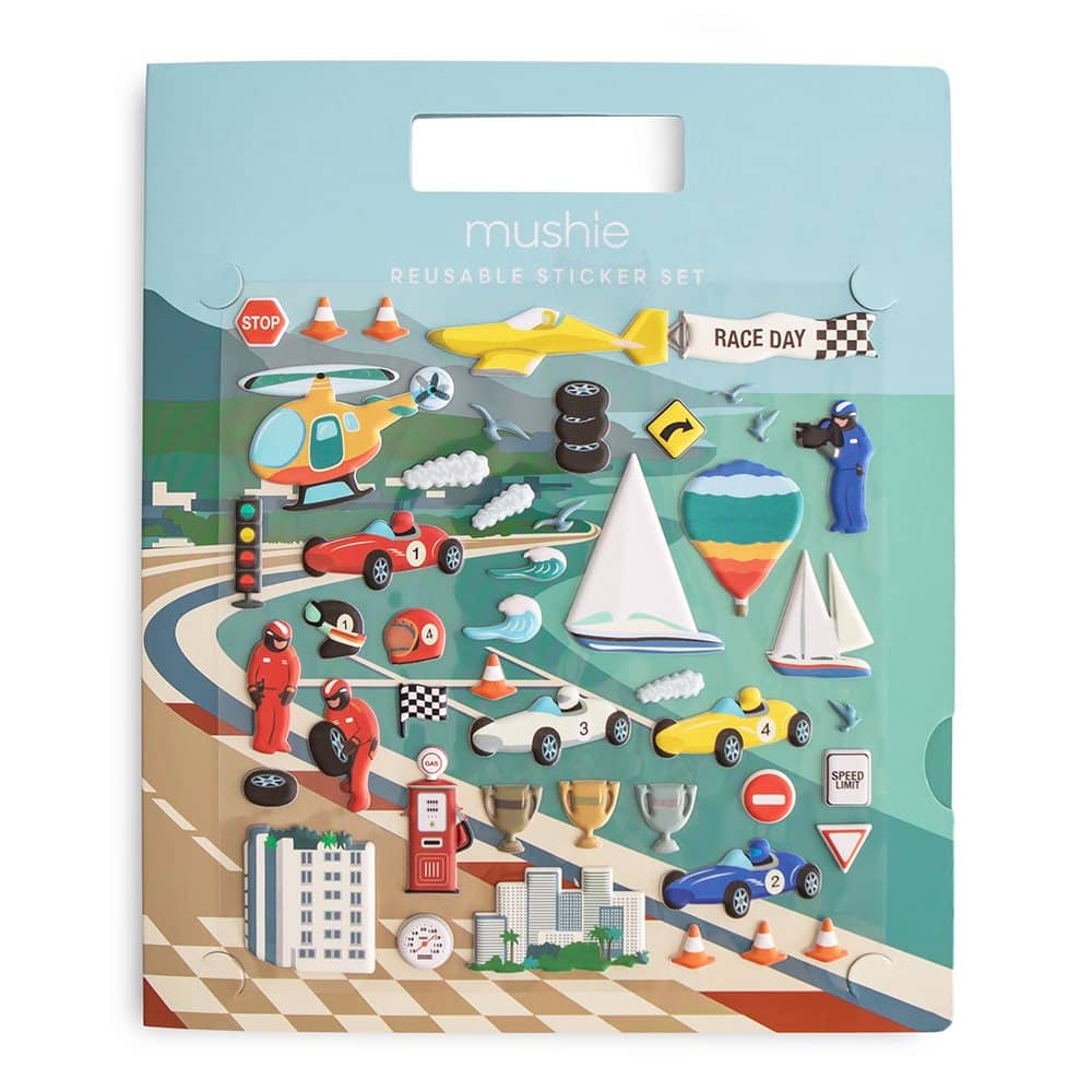 E-shop OPAKOVATEĽNE POUŽITEĽNÉ NÁLEPKY MUSHIE - RACE CARS