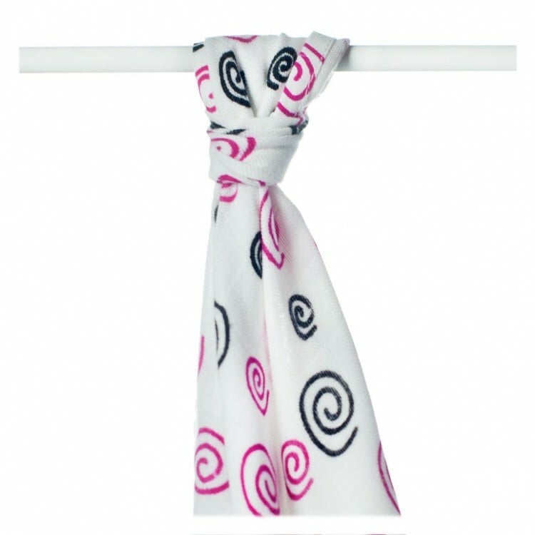 E-shop XKKO BMB Bambusová osuška 90x100 Magenta Spirals (1ks)