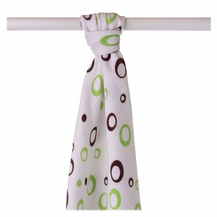 E-shop XKKO BMB Bambusová osuška 90x100 - Lime Bubbles (1ks)