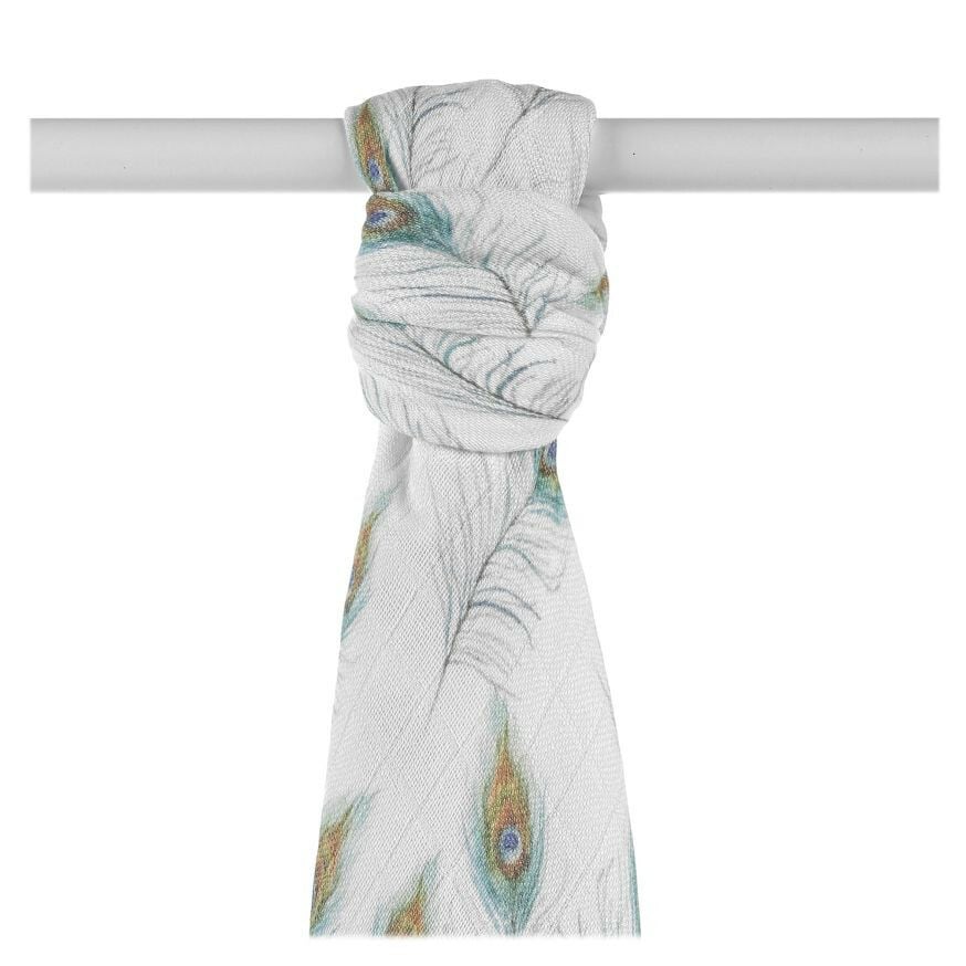 E-shop XKKO BMB Digi - Peacock Feathers, Bambusová osuška, 90x100