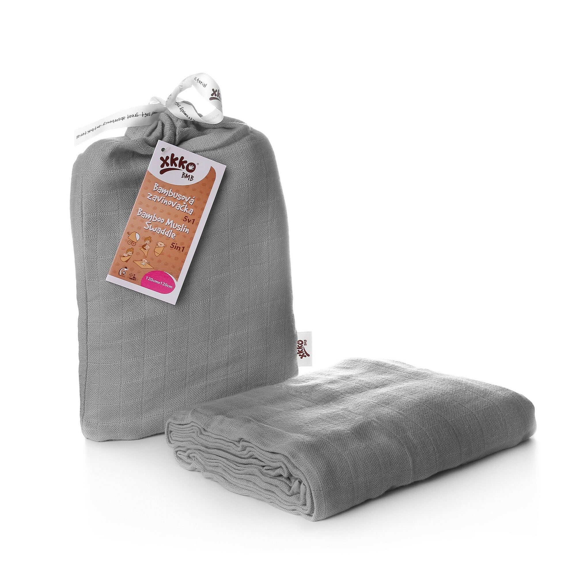 E-shop XKKO BMB zavinovačka - osuška, 120x120 Silver