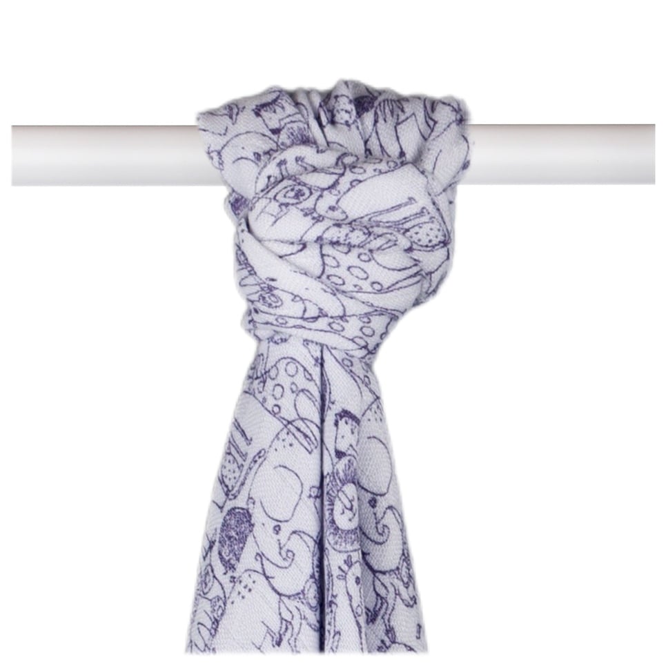 E-shop XKKO BMB Bambusová osuška Safari W/Lavender Aura, 90x100