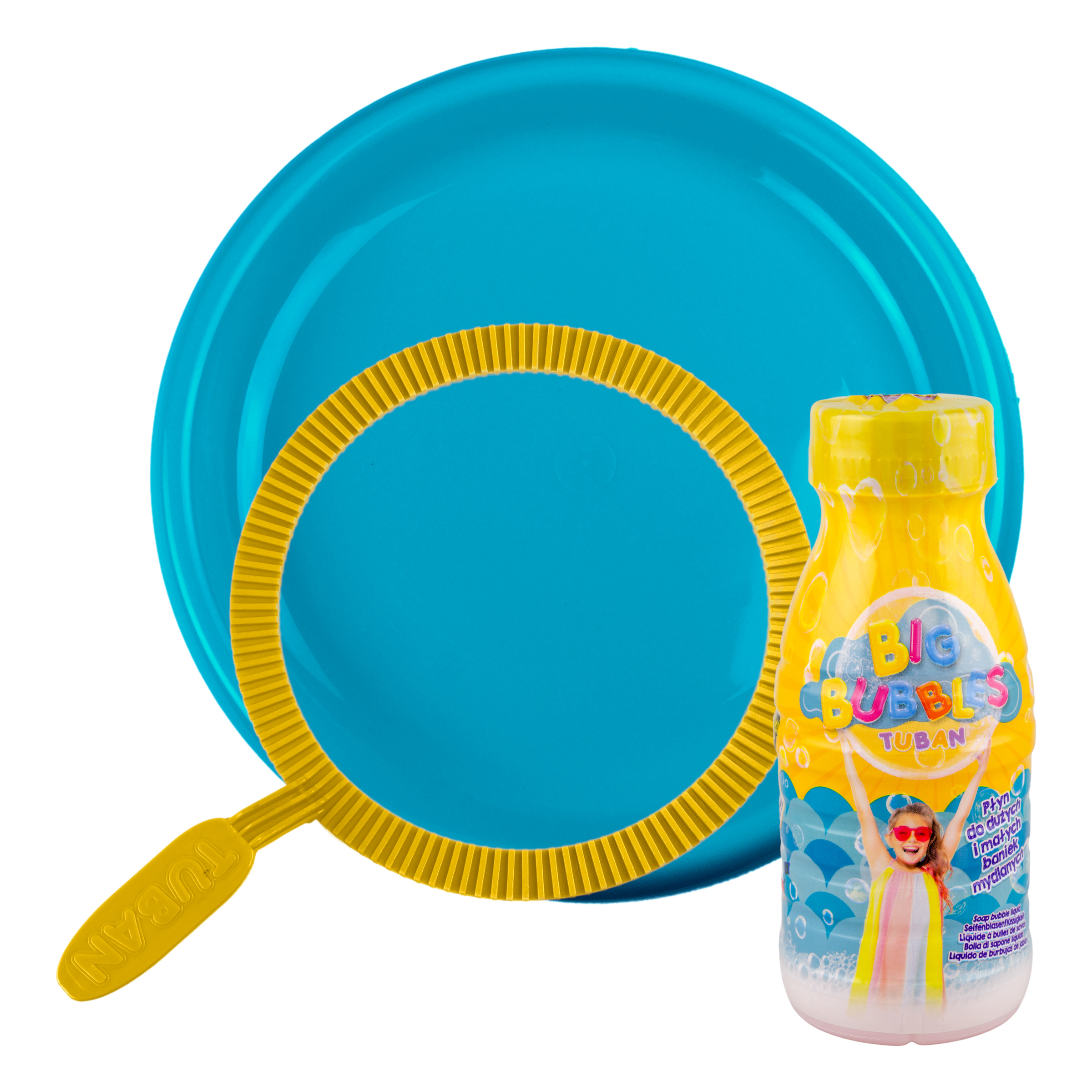 E-shop TUBAN Sada Obruč na bubliny s tanierom + tekutina 250 ml