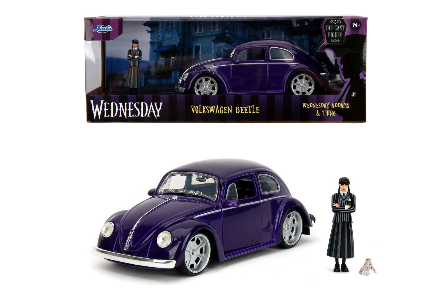E-shop Jada Wednesday auto 1972 VW Beetle 1:24 a figúrka Wednesday