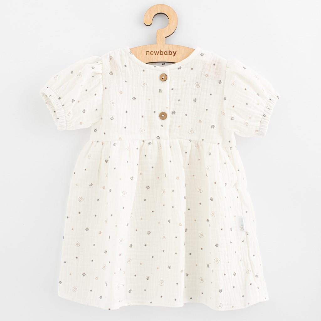 E-shop Dojčenské mušelínové šaty New Baby Zora, 86 (12-18m) - 56107