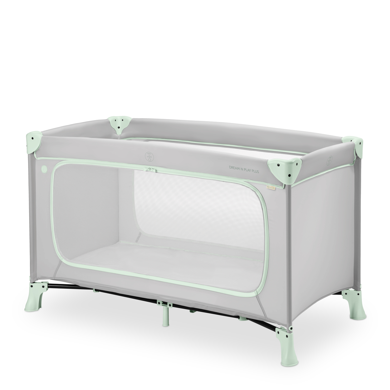 E-shop Hauck Cestovná postieľka Dream N Play Plus Dusty Mint