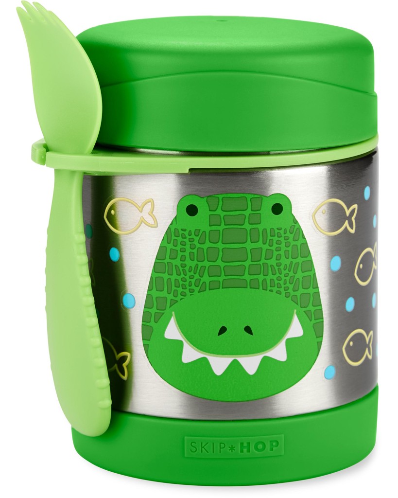 E-shop SKIPHOP SKIP HOP Zoo Termoska na jedlo s lyžičko/vidličkou Krokodíl 325 ml, 3r+