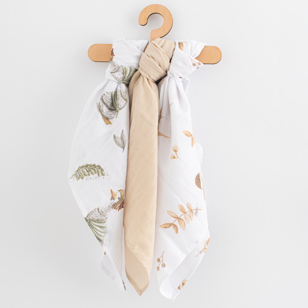 E-shop Mušelínová plienka New Baby 60x80 cm 3 ks UNI - 56169