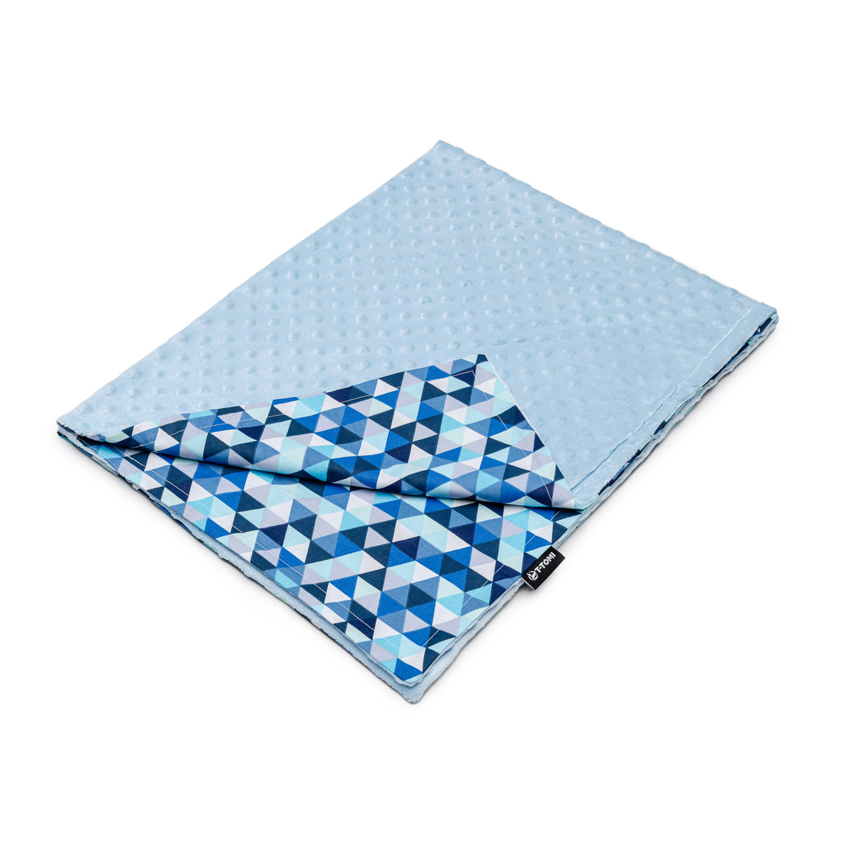 E-shop T-TOMI MINKY Prikrývka Blue triangles