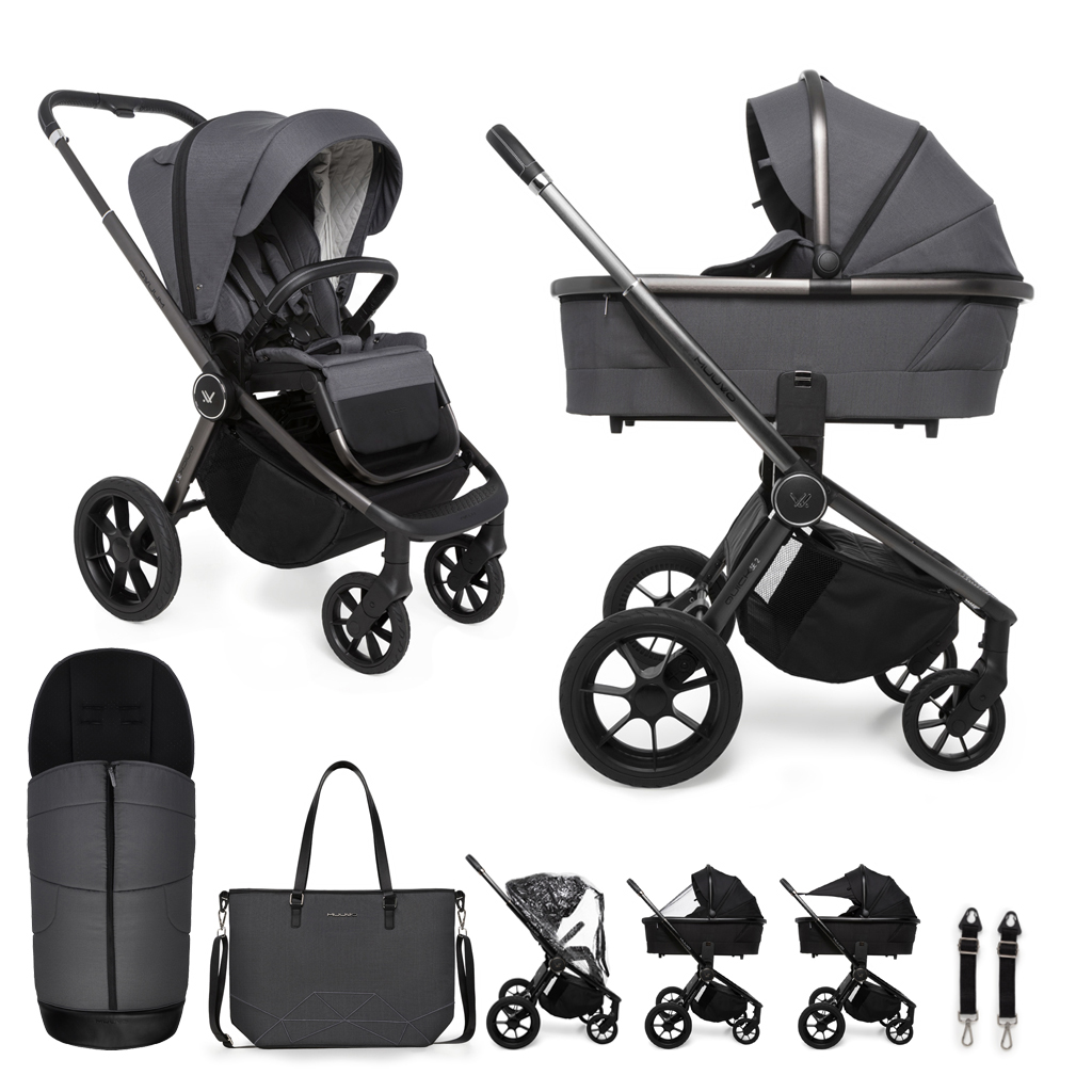E-shop MUUVO Kočík kombinovaný Quick SE 2 Diamond graphite set 2v1