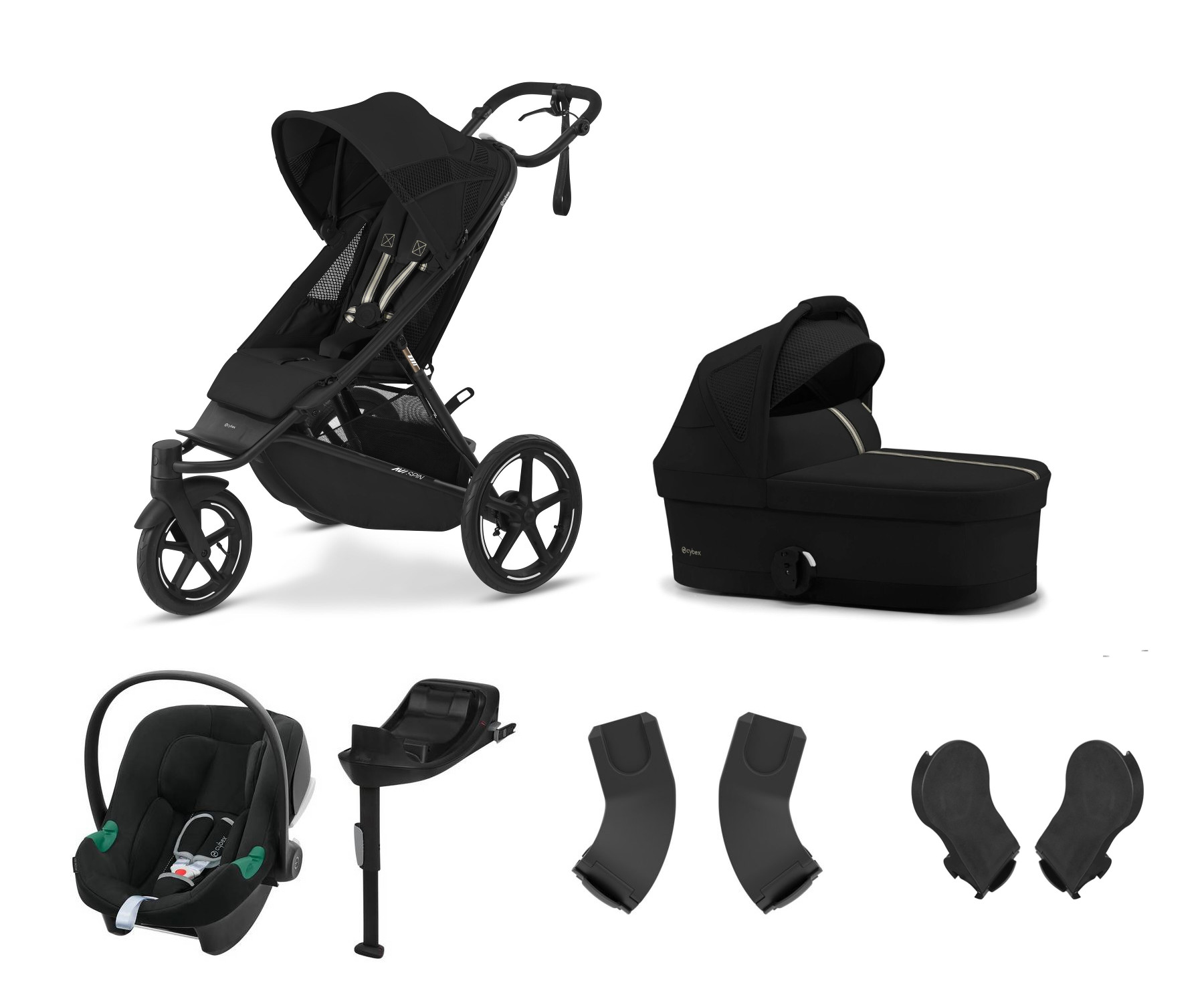 E-shop Cybex výhodný set Avi Spin, moon black