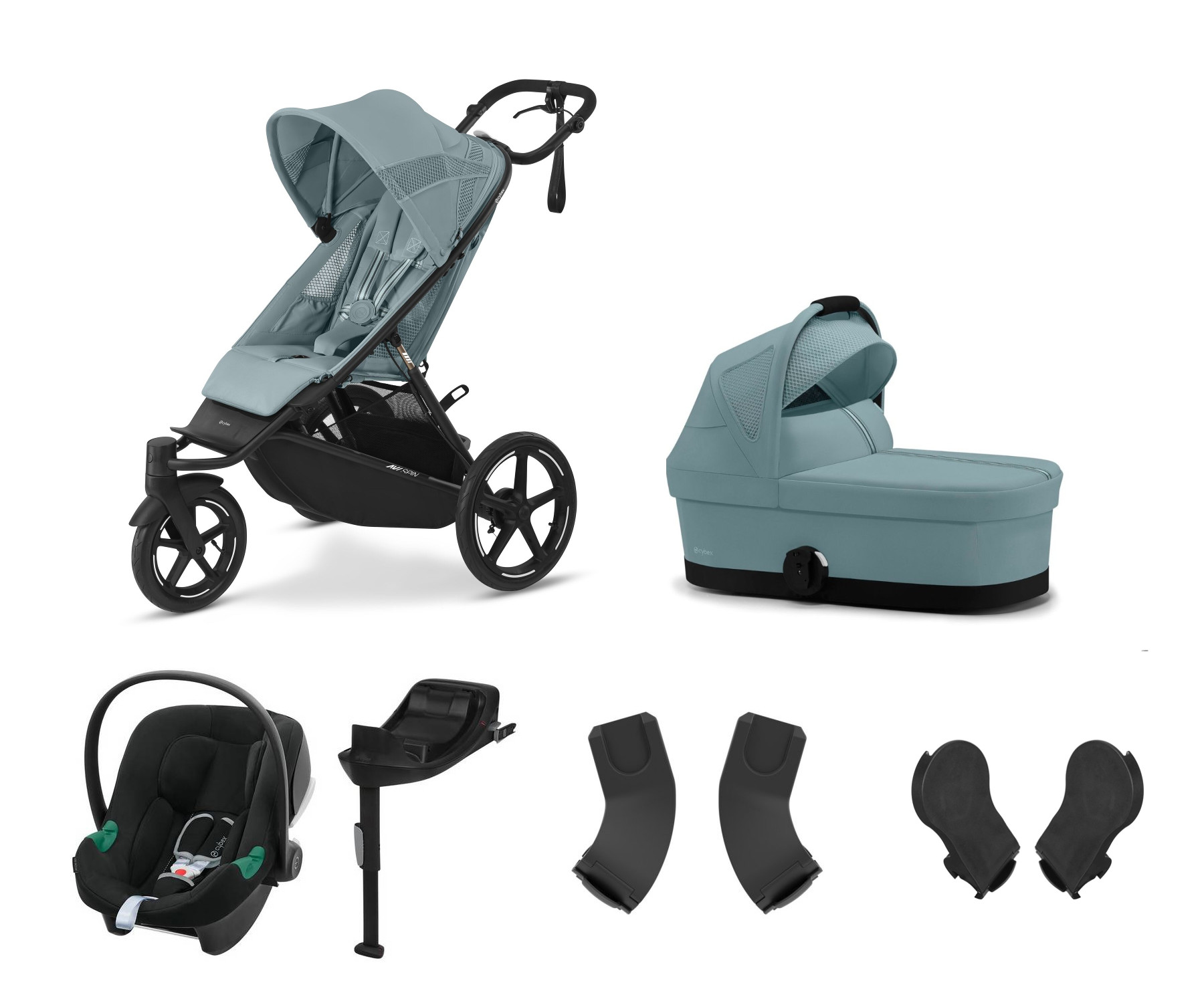 E-shop Cybex výhodný set Avi Spin, stormy blue