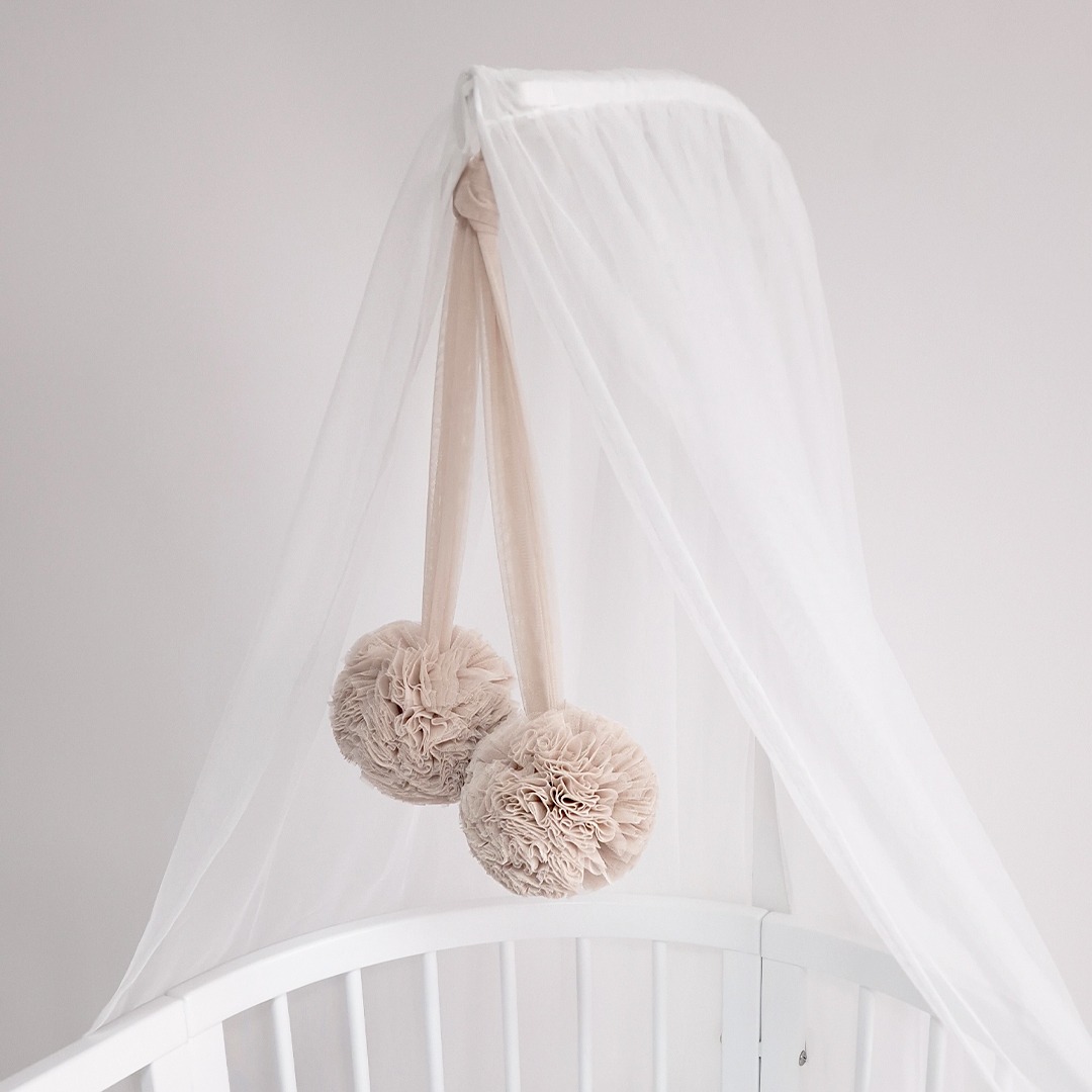 E-shop LevinFelin levin Felin Tylové nebesá s pom pom farba: nude pom pom: nude