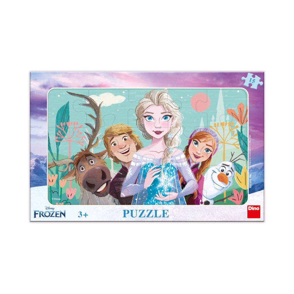 E-shop Dino FROZEN: RODINA 15 doskové Puzzle