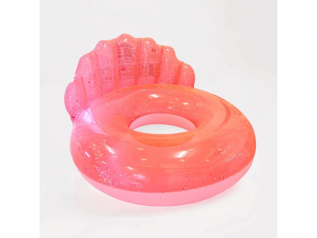 E-shop Sunnylife Nafukovací kruh Shell Neon Coral