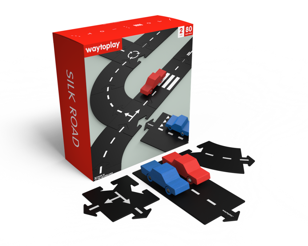 E-shop waytoplaytoys Waytoplay Hodvábna cesta: maxi autodráha s 2 autíčkami