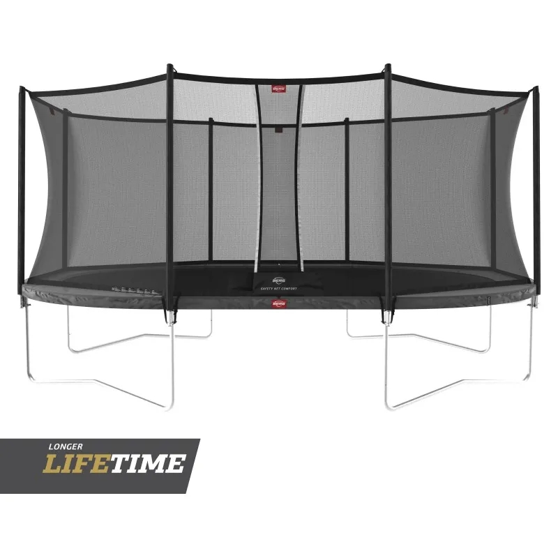 E-shop Berg Toys Berg Trampolína Grand Favorit Regular 520 grey s ochrannou sieťou Comfort