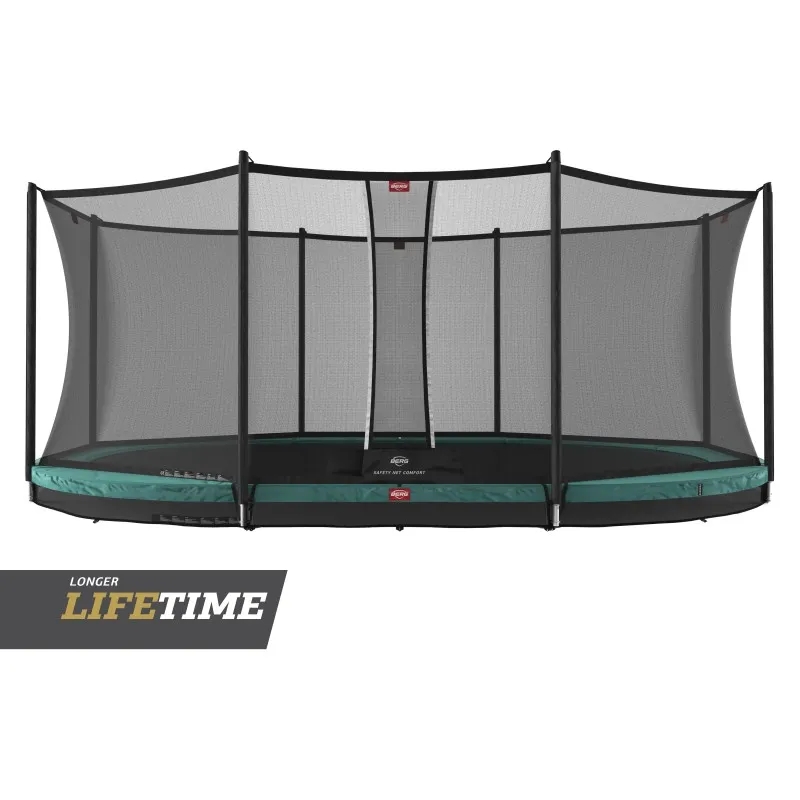 Berg Trampolína Grand Favorit InGround 520 green s ochrannou sieťou Comfort