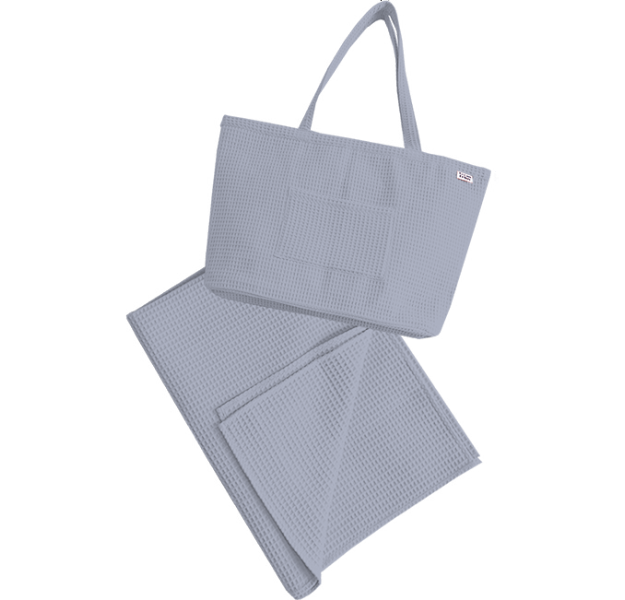 E-shop Levinfelin Plážový set 3, levanduľová, (plážová taška a rodinná deka)