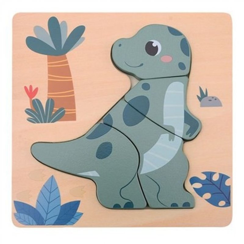 E-shop Jouéco Drevené mini puzzle Dino II 12m+