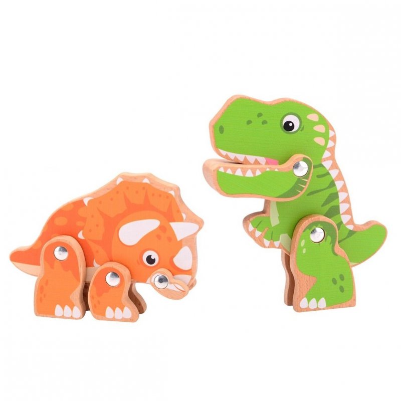 E-shop Jouéco Sada drevených dinosaurov 2ks 12m+
