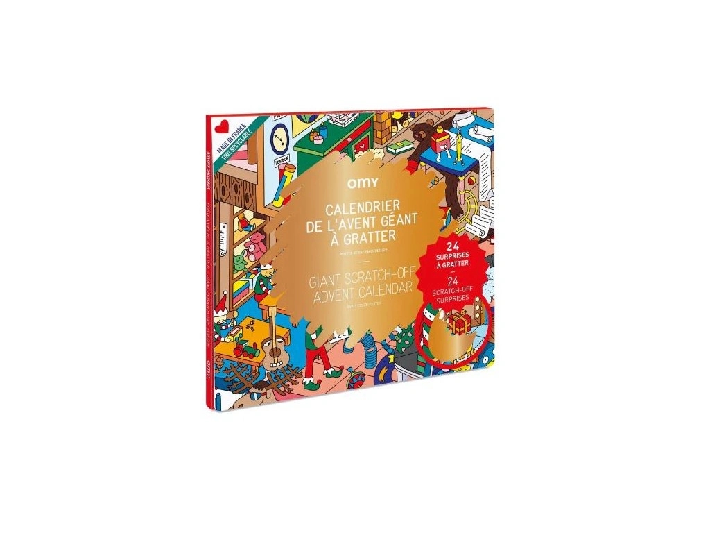 E-shop OMY Stierací plagát - Adventný kalendár