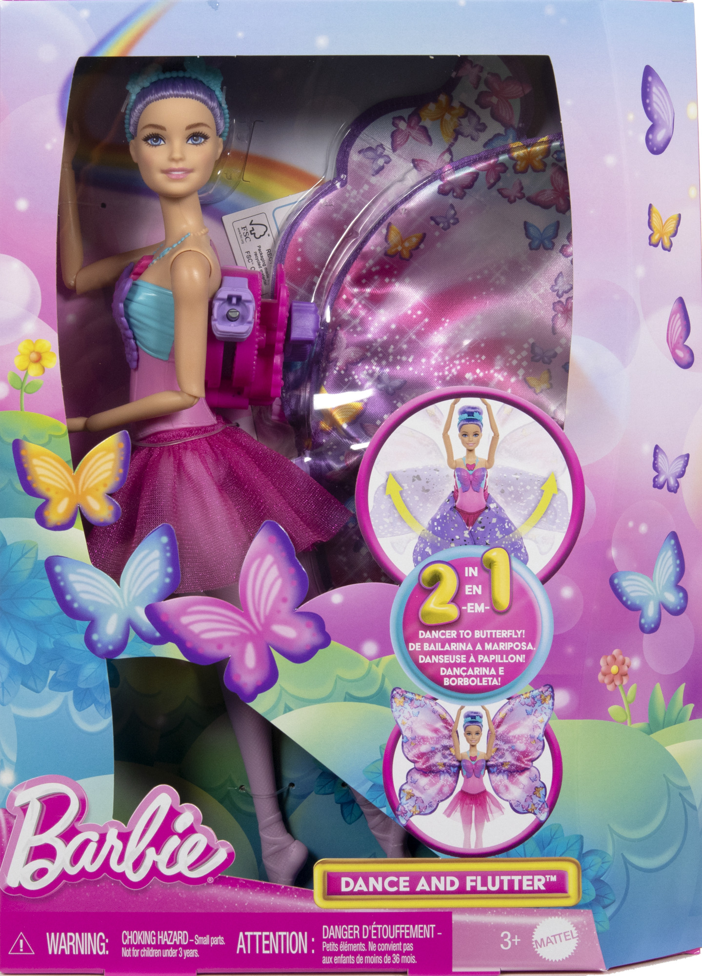 E-shop Mattel Barbie tanečnica s motýlimi krídlami