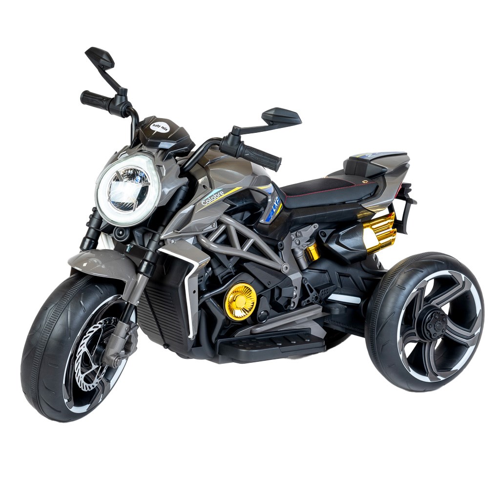 E-shop Detská elektrická motorka Baby Mix Calabre čierna - 56188