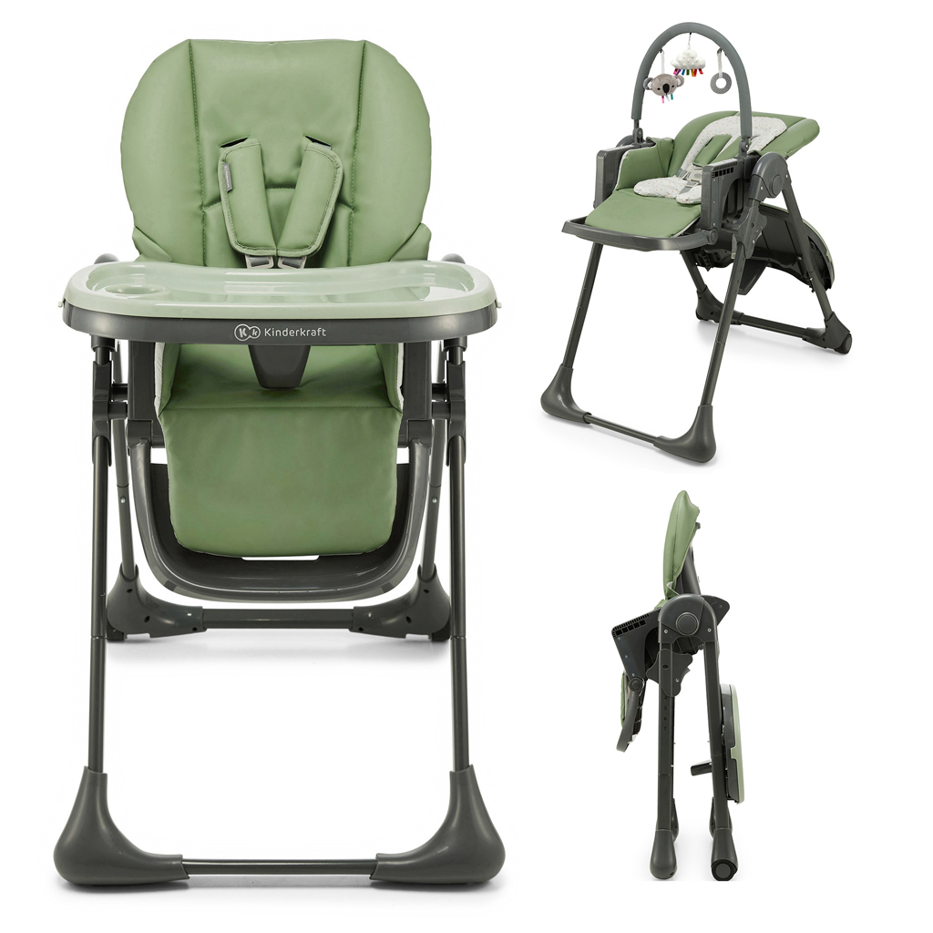 E-shop KINDERKRAFT Stolička jedálenská Tummie green