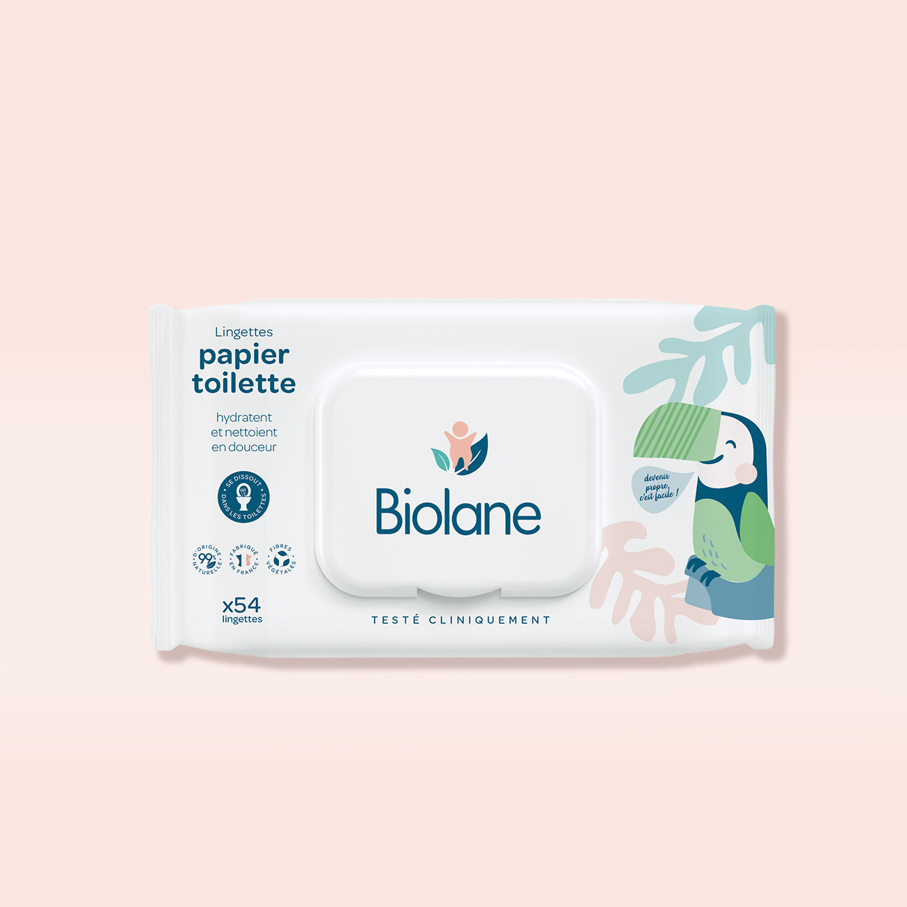 E-shop Biolane Detský vlhčený toaletný papier, 54ks (BLT54)