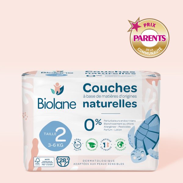 E-shop Biolane Detské ekologické plienky, veľ.2 (3-6kg), 28ks (BC2S28)