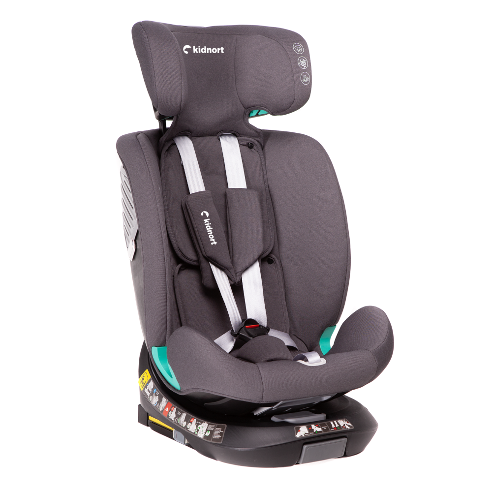 E-shop Kidnort Autosedačka Radjur LEG 40-150cm, šedá