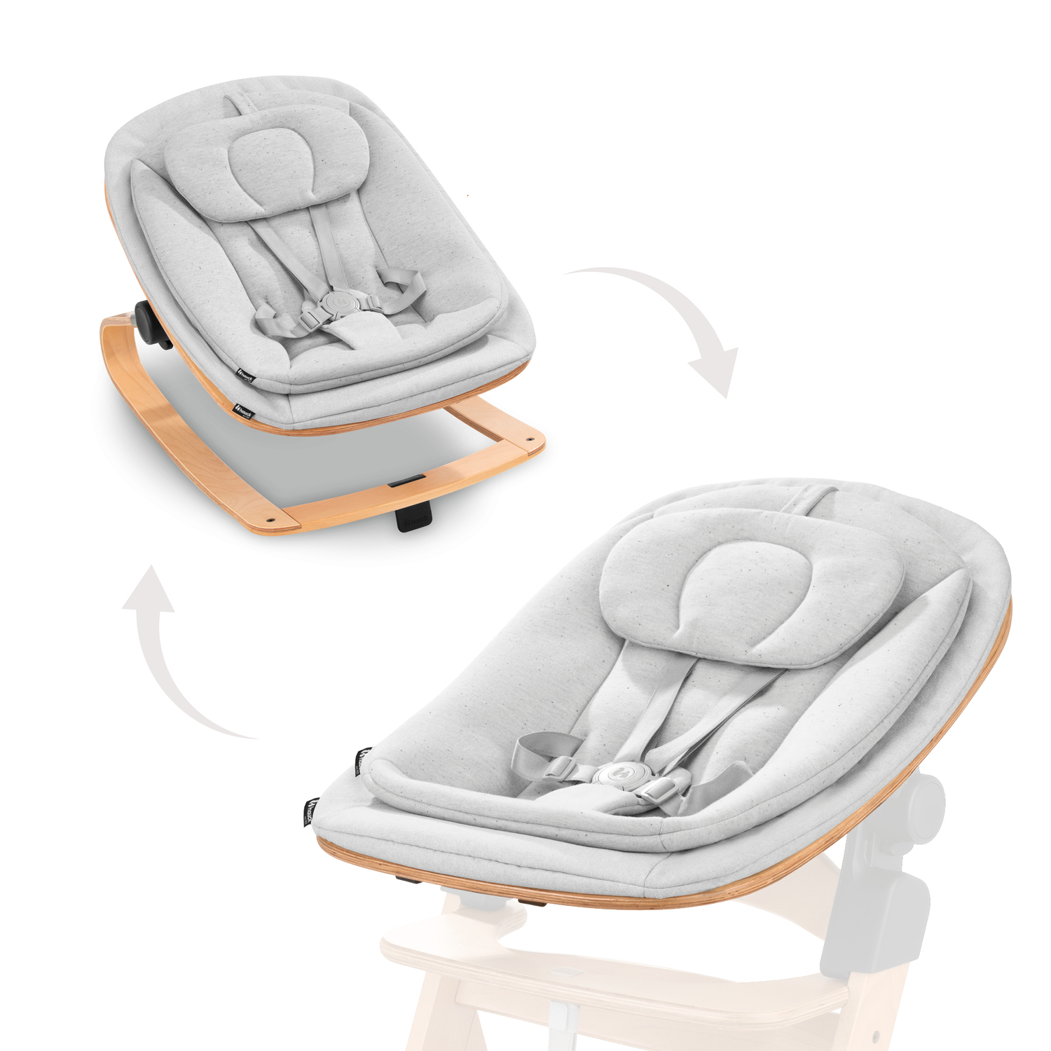 E-shop Hauck Kresielko Bouncer Eco 3v1 k stoličke Alpha+/Beta+ Light Grey