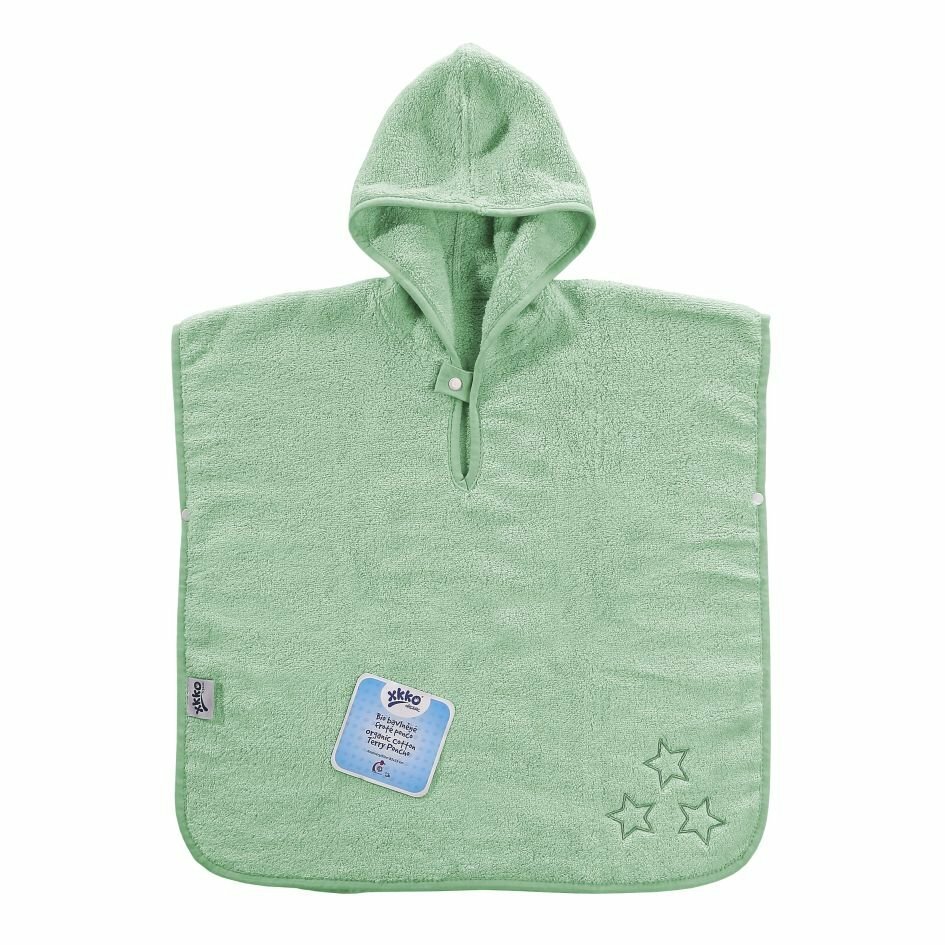 E-shop XKKO Organic BIO Bavlnené pončo - Mint Stars