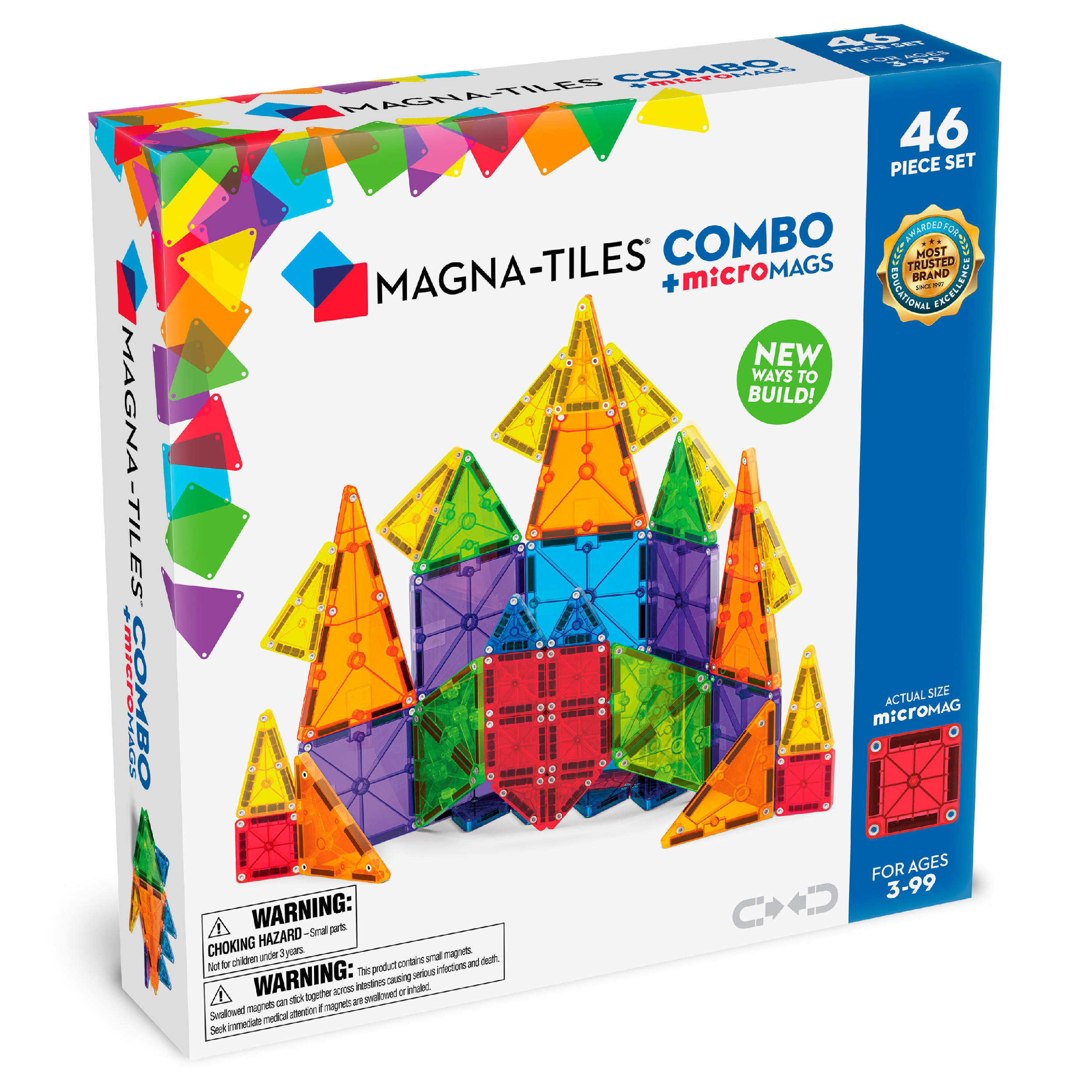 E-shop Magna-Tiles Magnetická stavebnica Combo 46 dielov