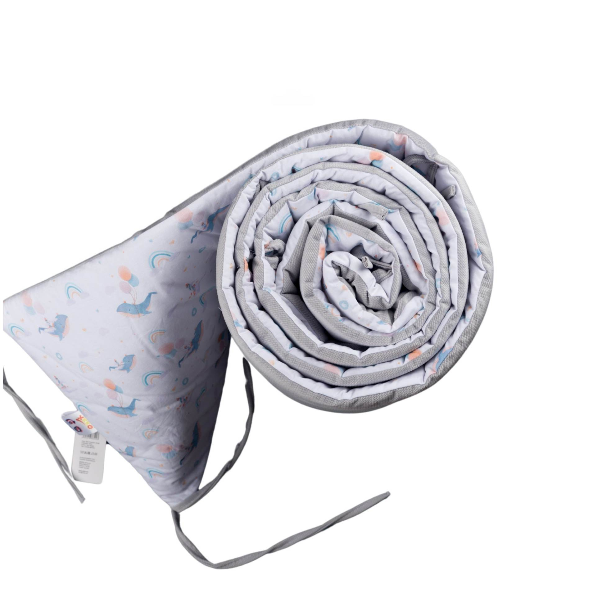 E-shop XKKO LUX Mantinel do postieľky 360cm - Sky Whale
