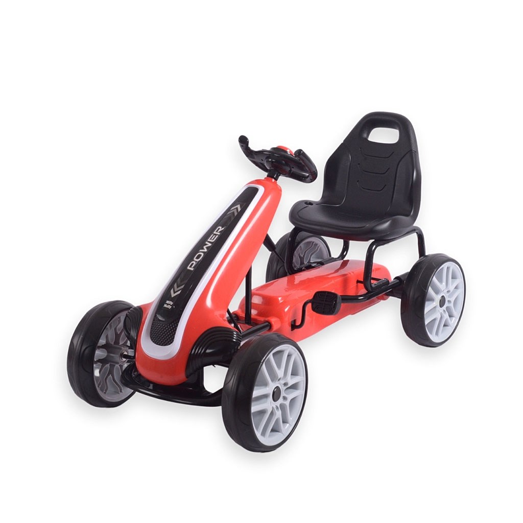 E-shop Detská šliapacia motokára Go-kart Milly Mally Power červená - 56838