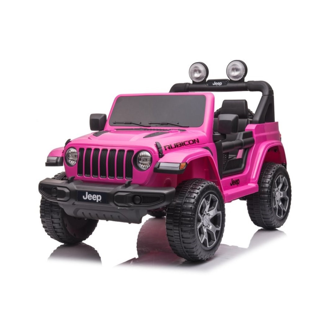 E-shop Detské elektrické autíčko Baby Mix Jeep Wrangler Rubicon ružové - 55789