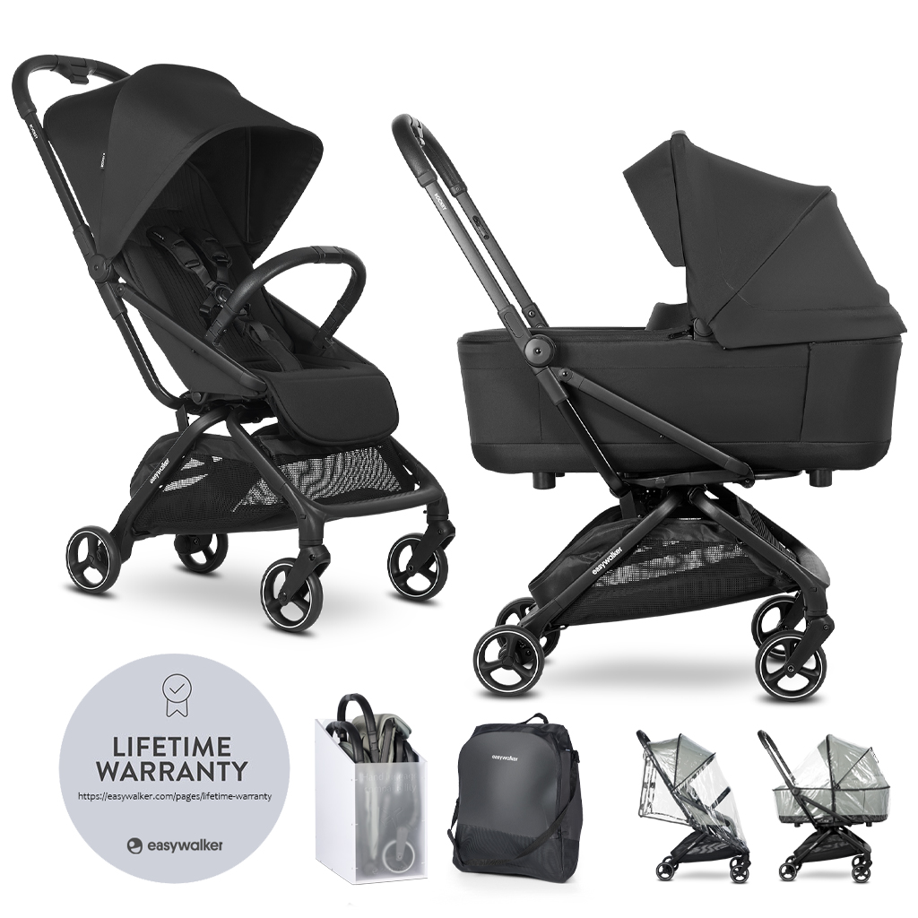 E-shop EASYWALKER Kočík kombinovaný Rockey S Pure Black